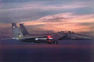 F-15 im Abendrot
